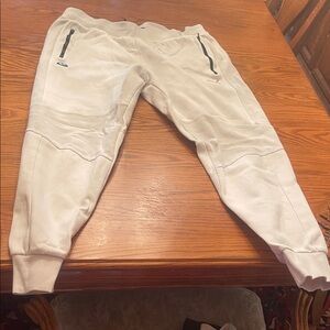 Puma Cream Sweatpants with Black Accents